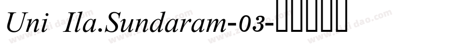 Uni Ila.Sundaram-03字体转换